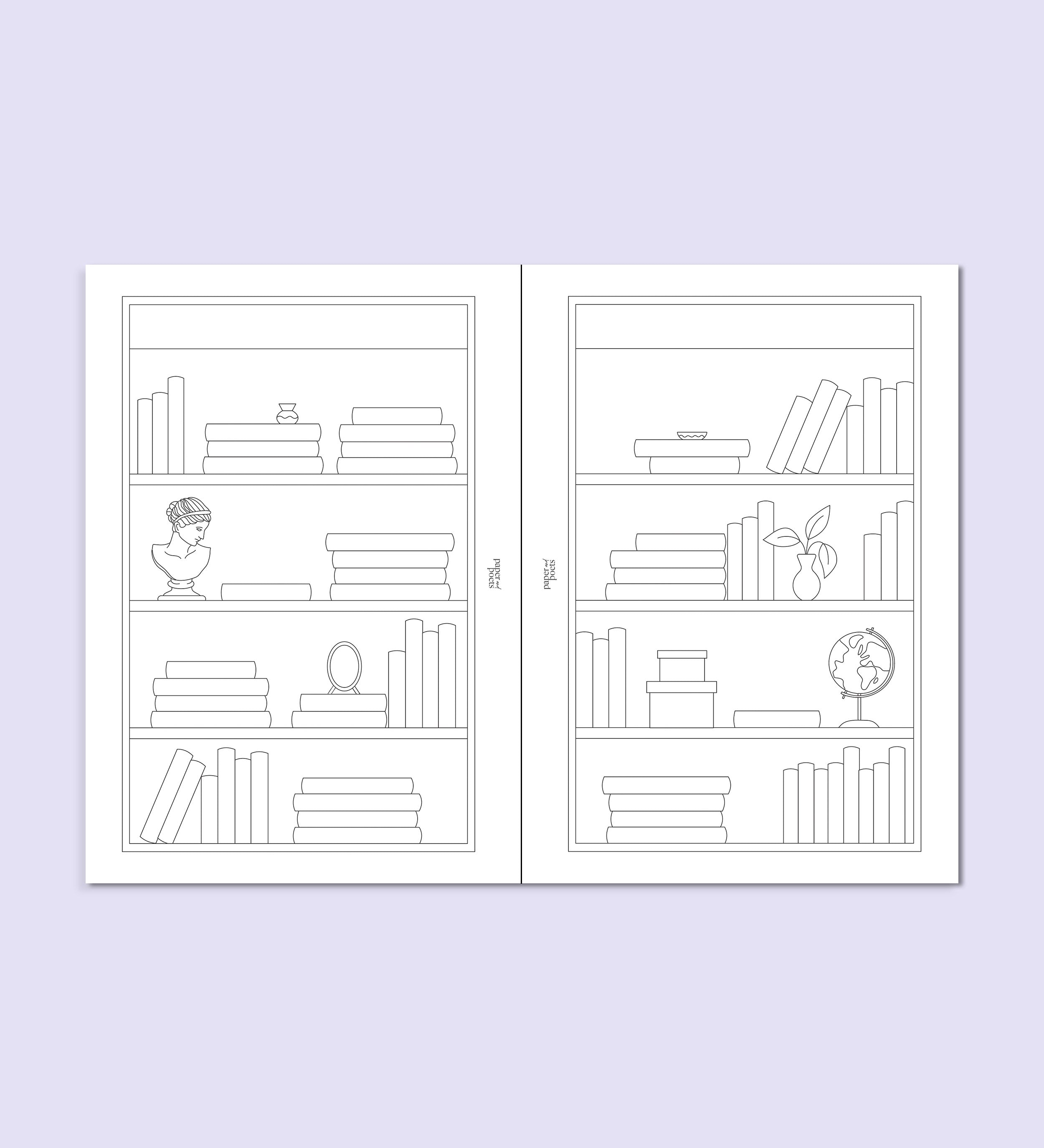 Meine Bücher(regale) – Einlageblatt