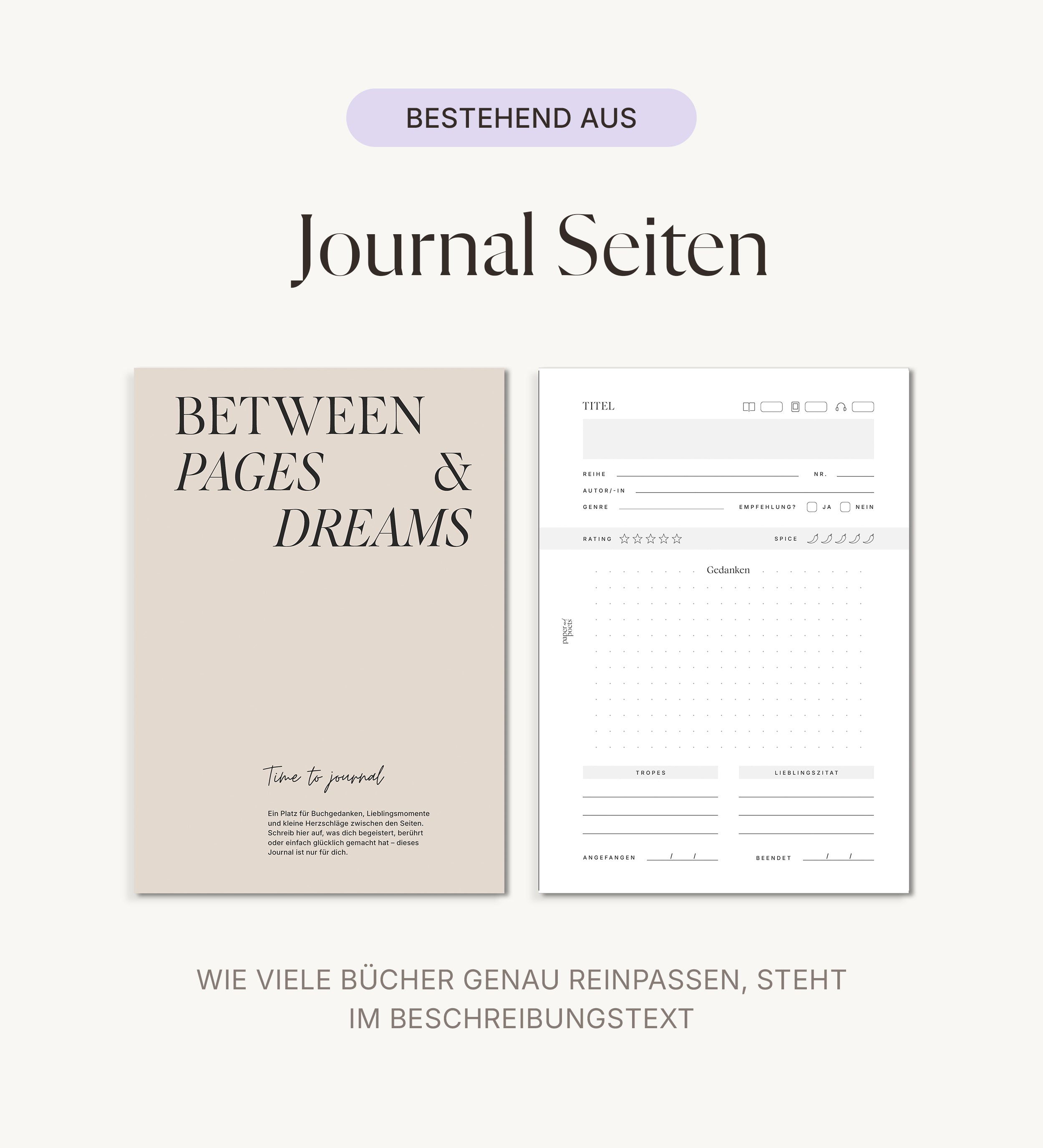 One-page review – "Built Your Own Bookjournal" insert