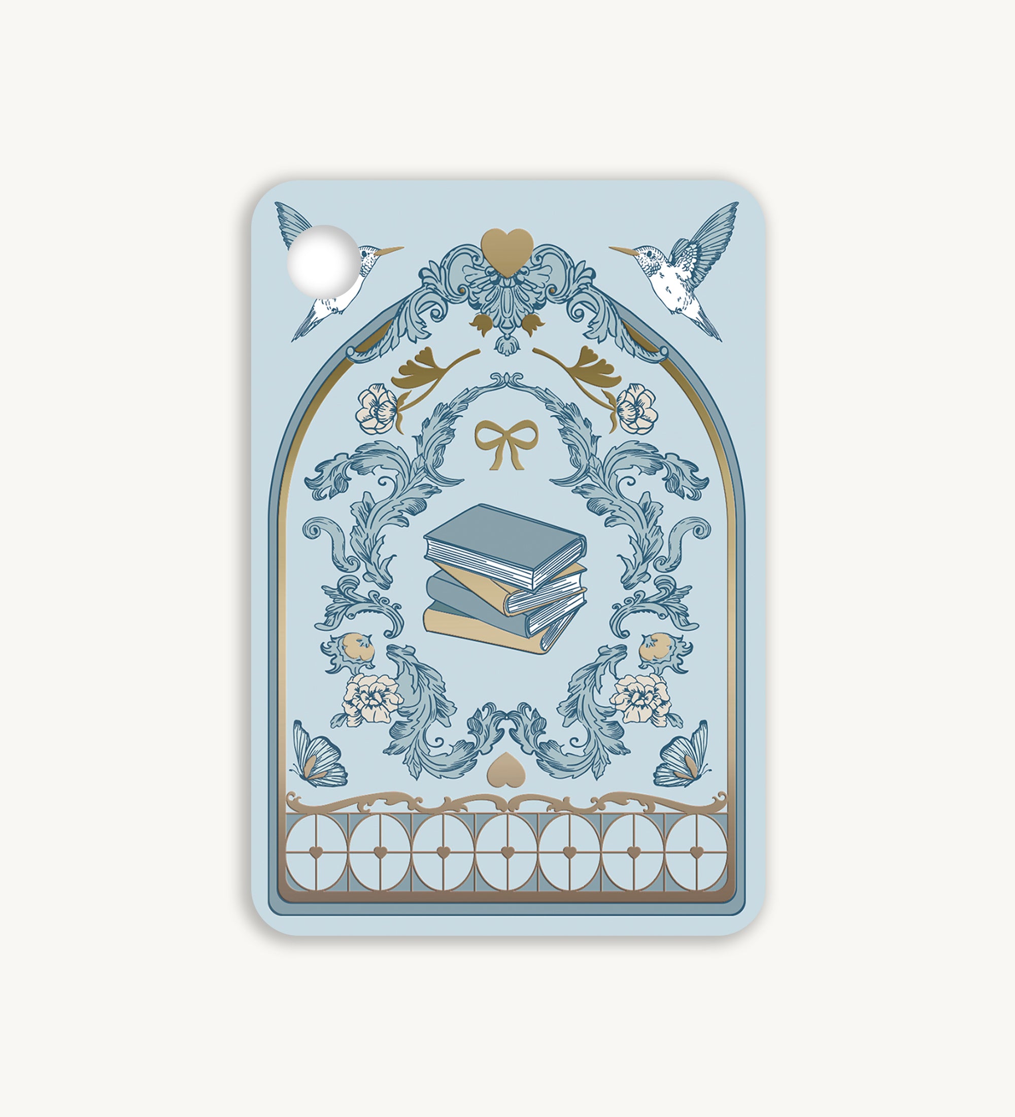 "Book Babe" E-Reader Inlay