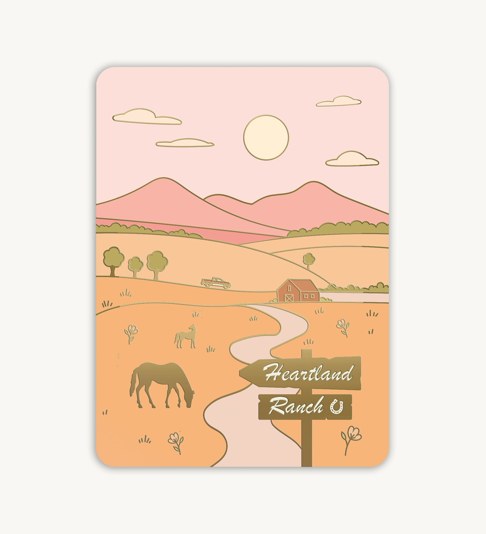 Cowboy Romance" E-Reader Inlay