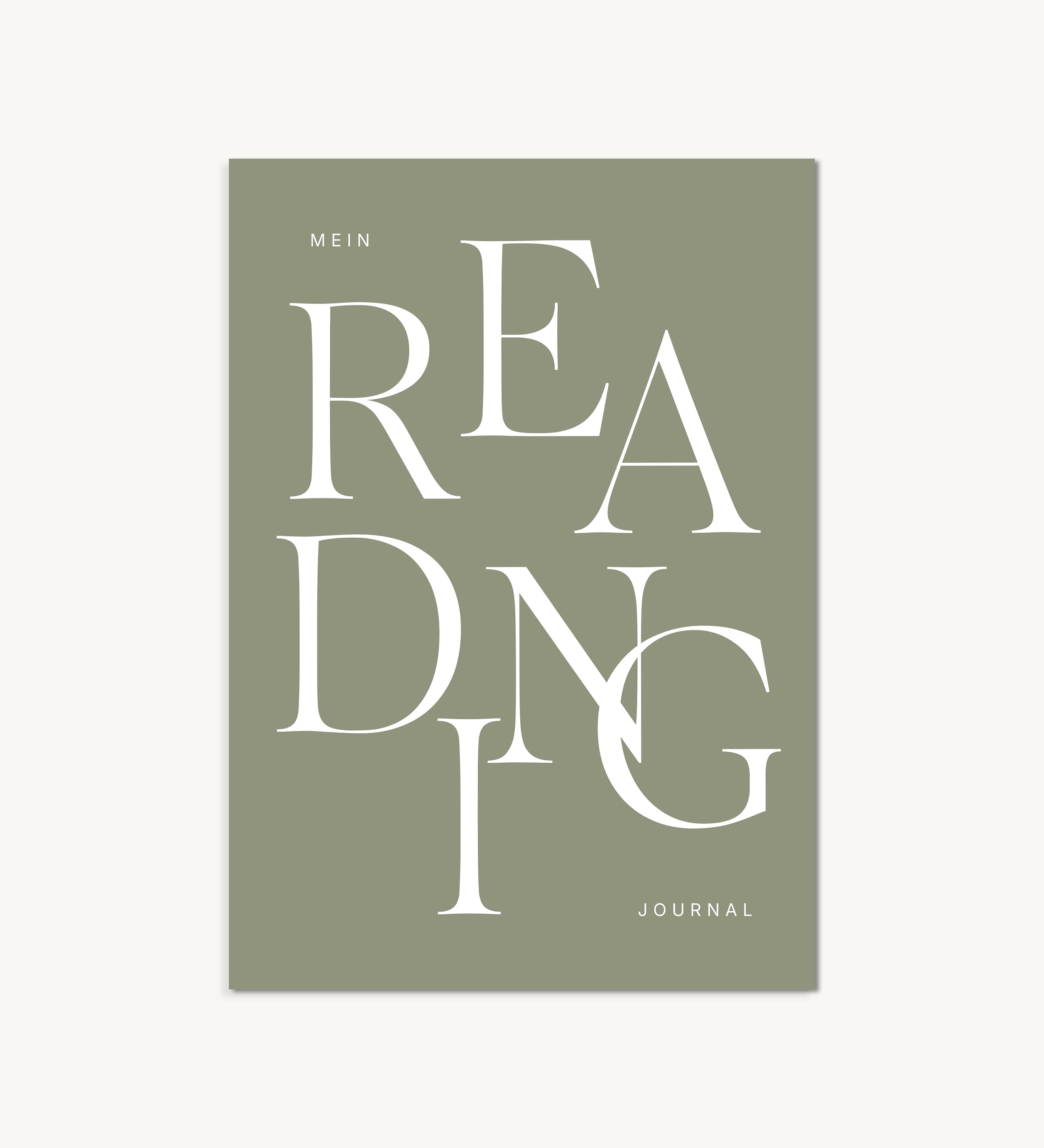 Titelblatt "Reading Journal" – Einlegeblatt