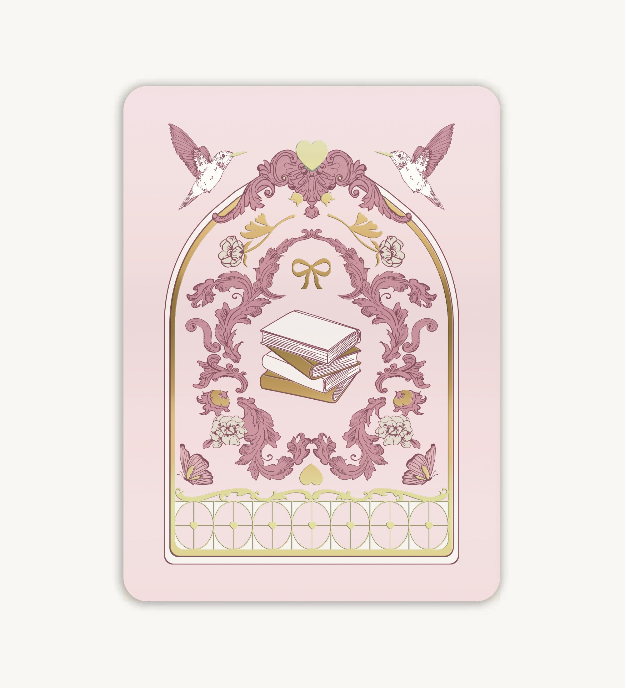 "Book Babe" E-Reader Inlay