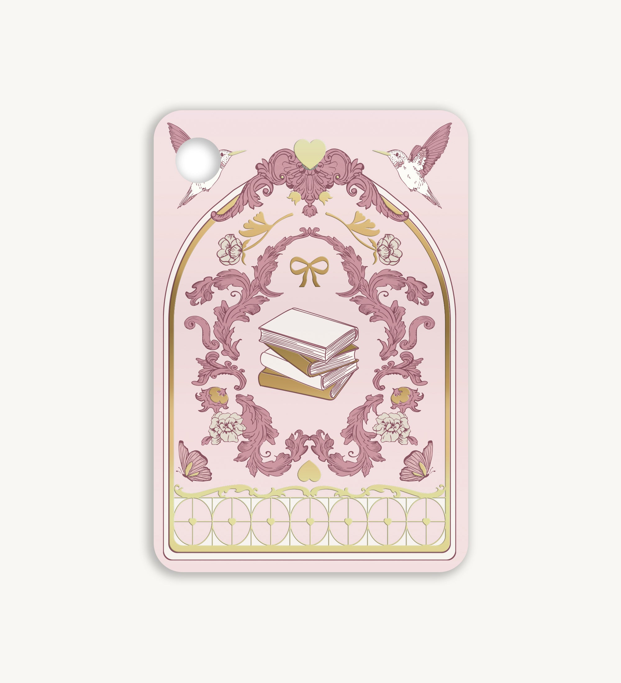 "Book Babe" E-Reader Inlay