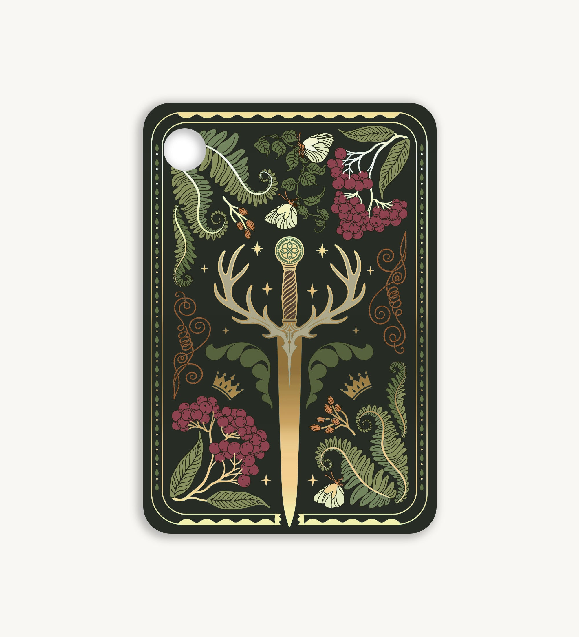 "Fantasy Hirsch dunkel" E-Reader Inlay