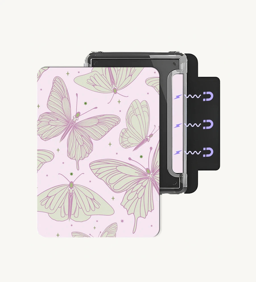 "Butterfly Green" E-Reader FlexiCase Clear