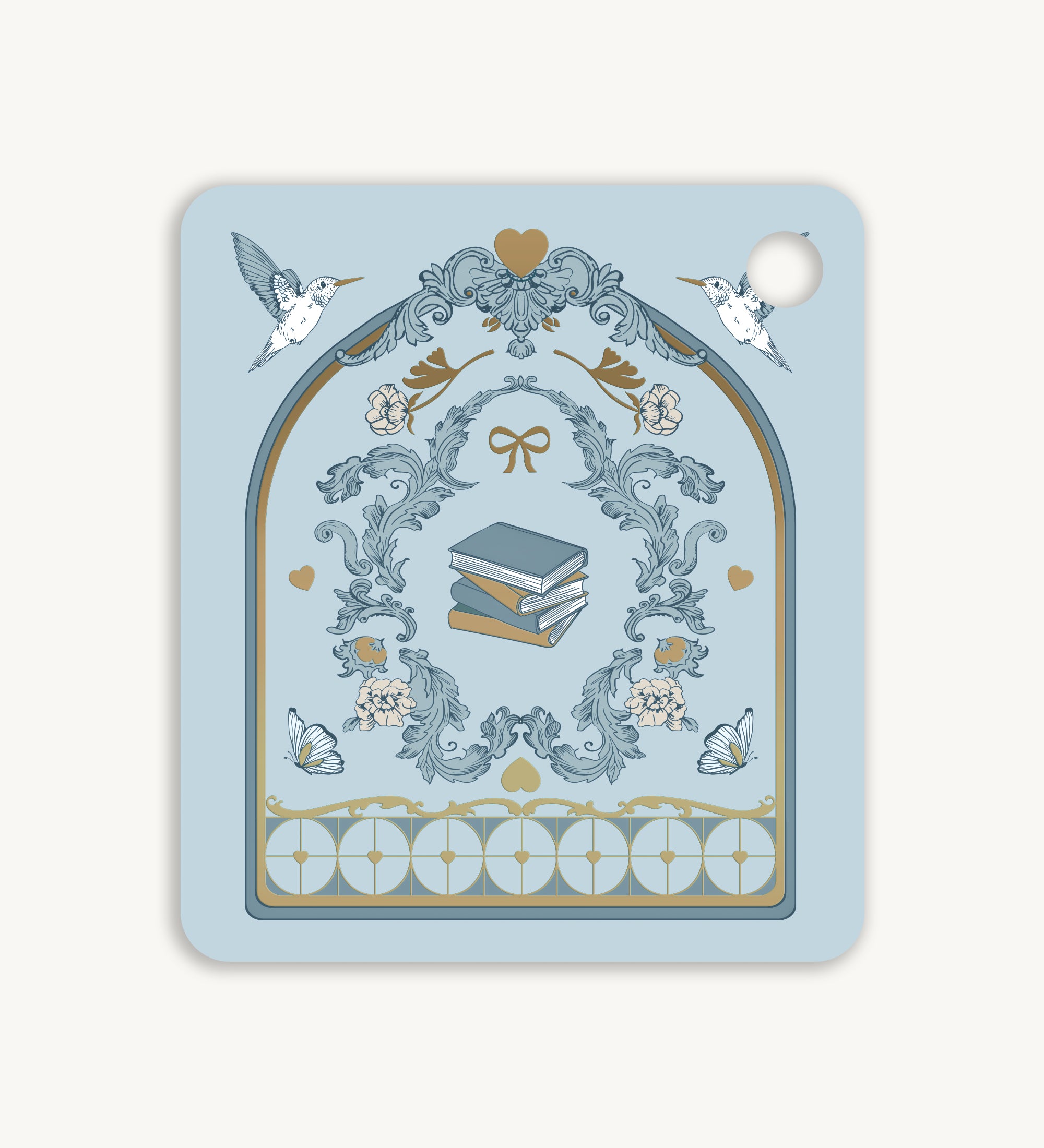 "Book Babe" eReader Inlay