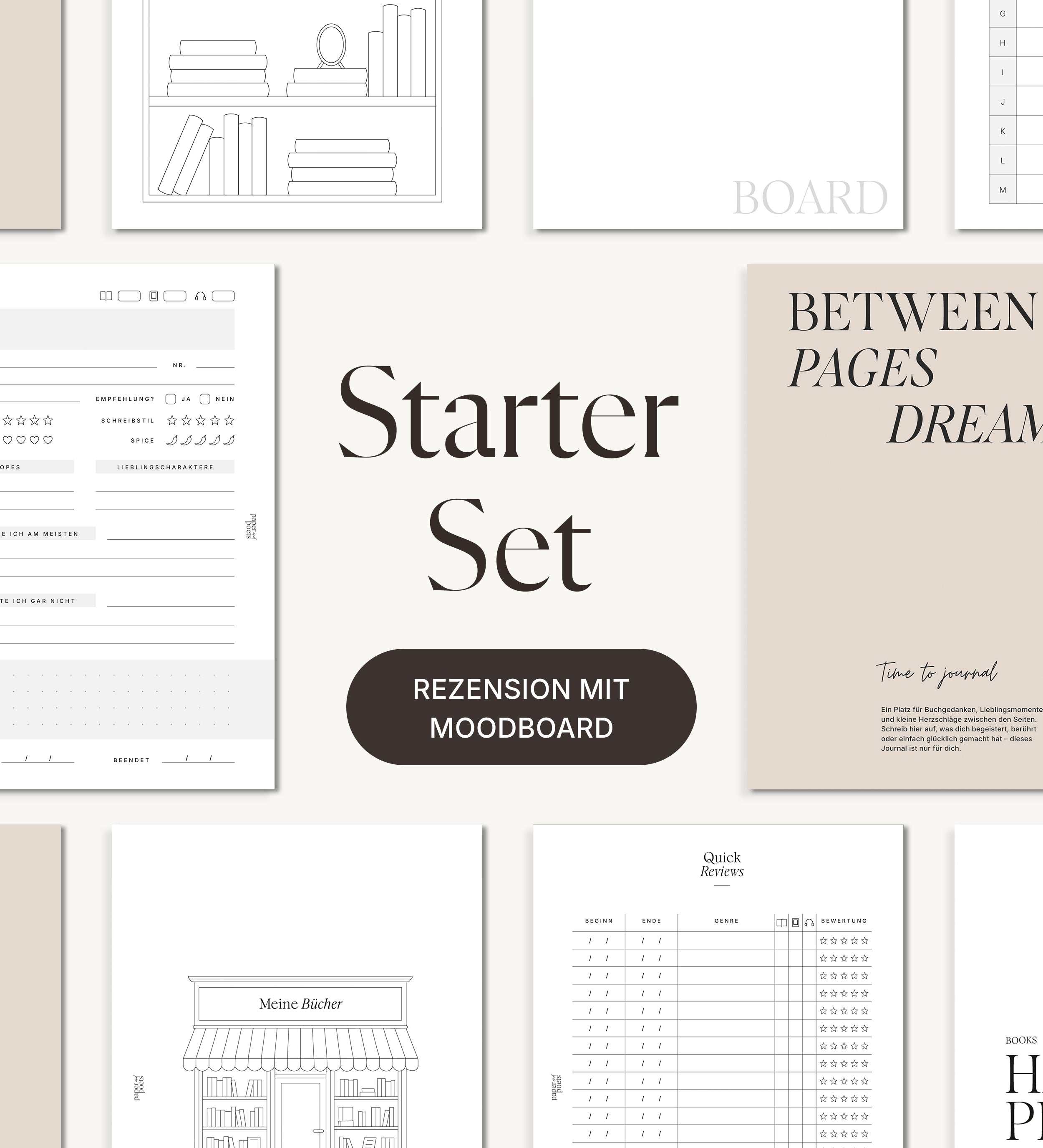 Starterset Rezension mit Moodboard